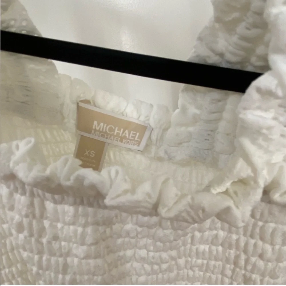 Michael Kors white eyelet paisley maxi dress XS - Picture 7 of 7